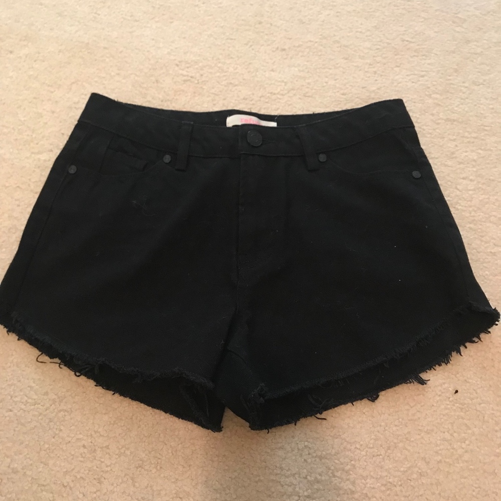 Black Jean Shorts Size 4